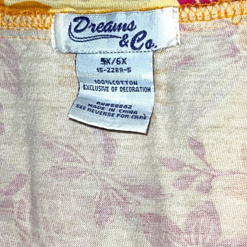 Beautiful Dreams & Co Plus Size Floral Print Shirt. Size 5X/6X - Picture 2 of 5